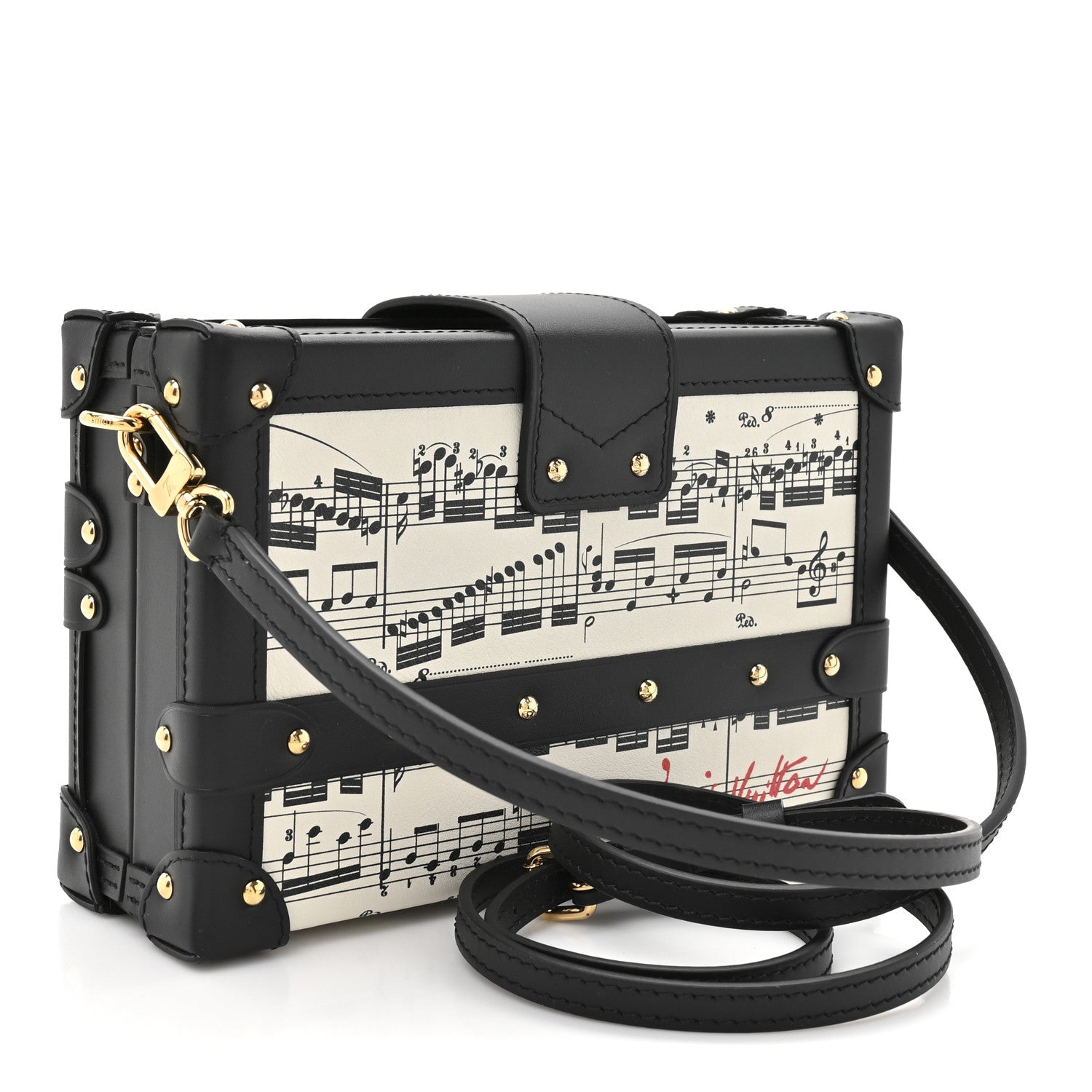 Louis Vuitton Calfskin LV Symphony Petite Malle White Black 5 of 21