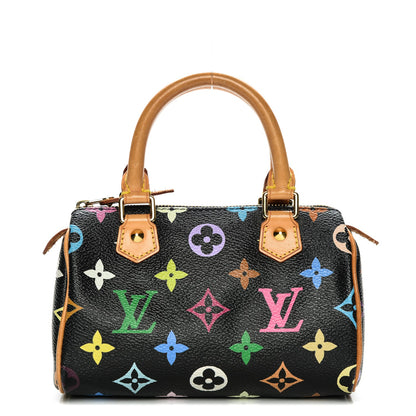 Louis Vuitton Monogram Multicolor Mini Sac HL Speedy Black 1 of 6
