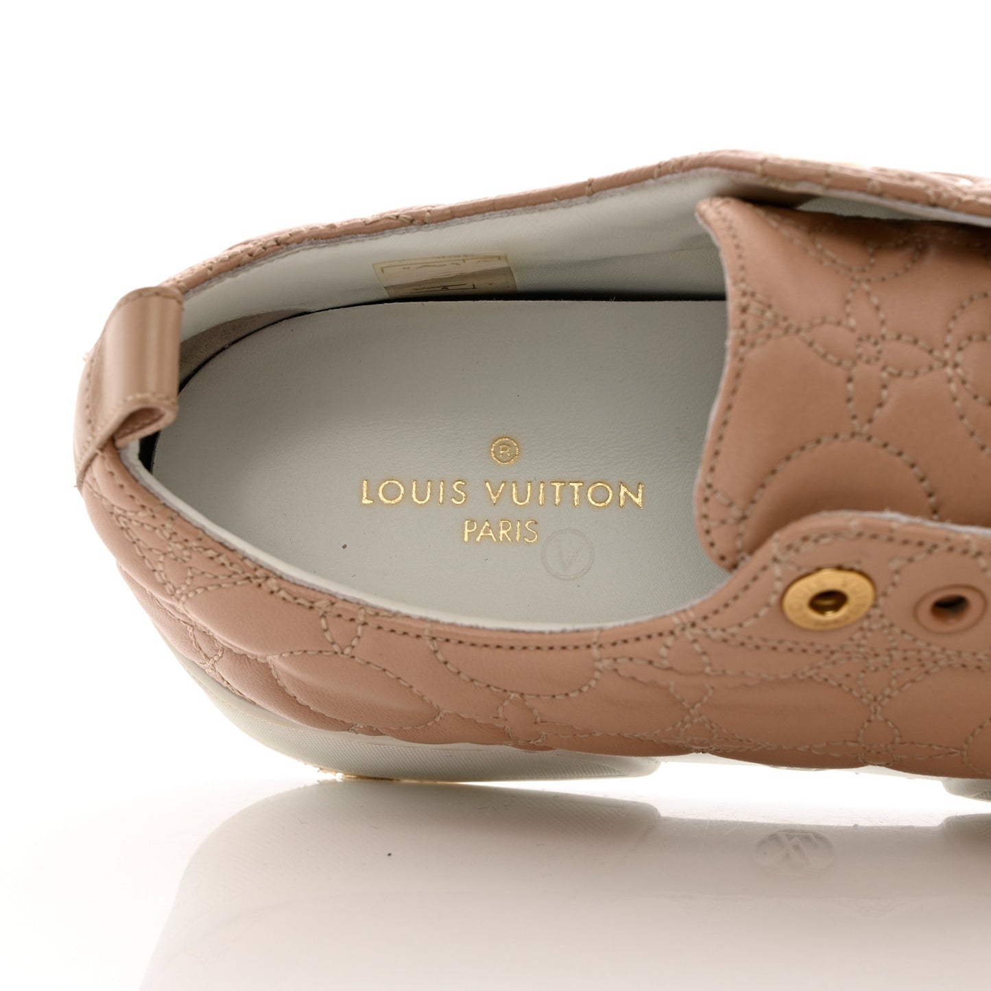 Calfskin Monogram Stellar Sneakers 37.5 Blush