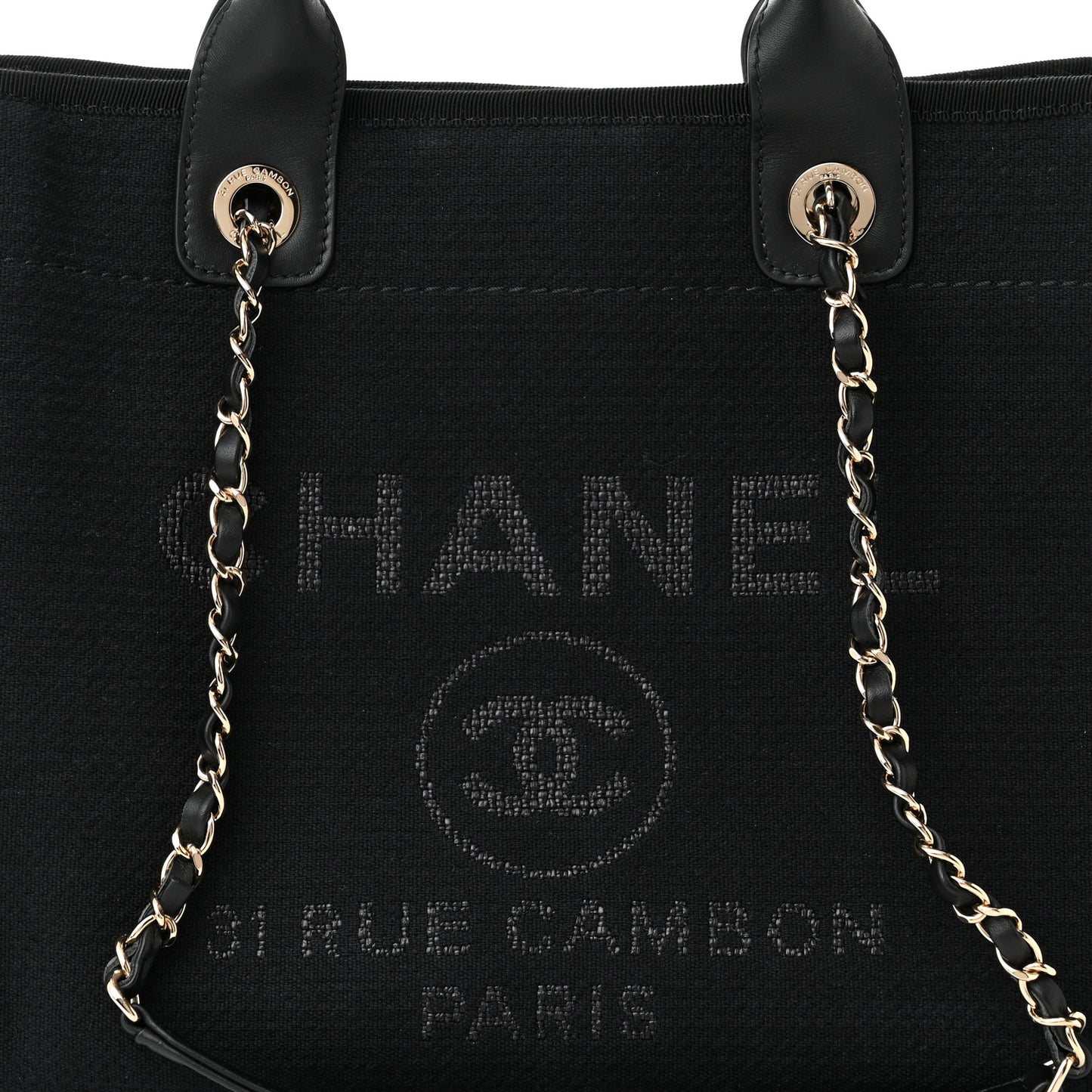 Mixed Fibers Small Deauville Tote Black