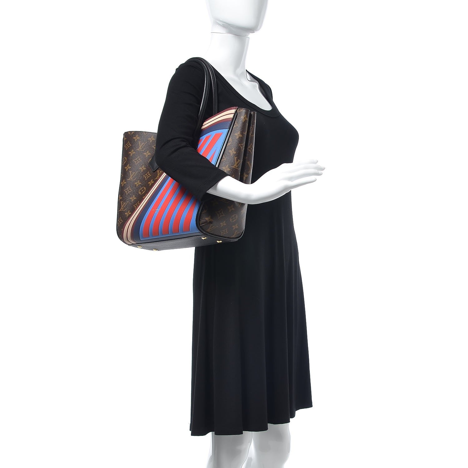 Louis Vuitton Calfskin Monogram Kimono Tote MM 2 of 10