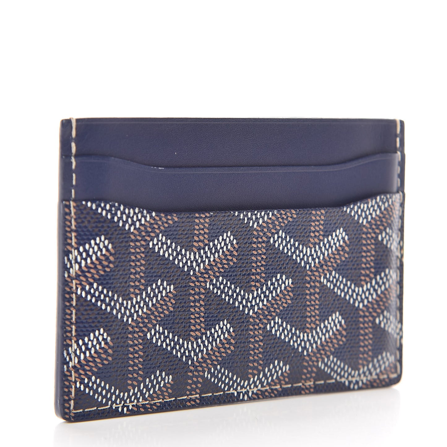 Goyardine Saint Sulpice Card Holder Navy