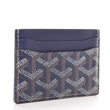 Goyard Goyardine Saint Sulpice Card Holder Navy 3 of 6