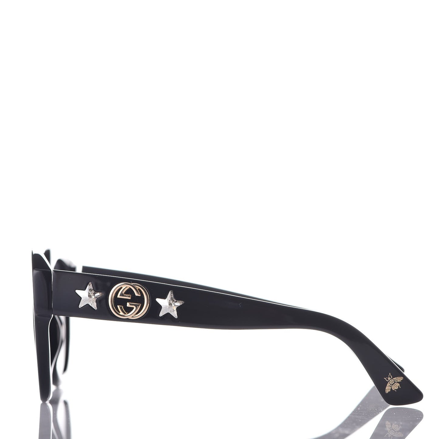 Round Frame Star Sunglasses GG0208S Black