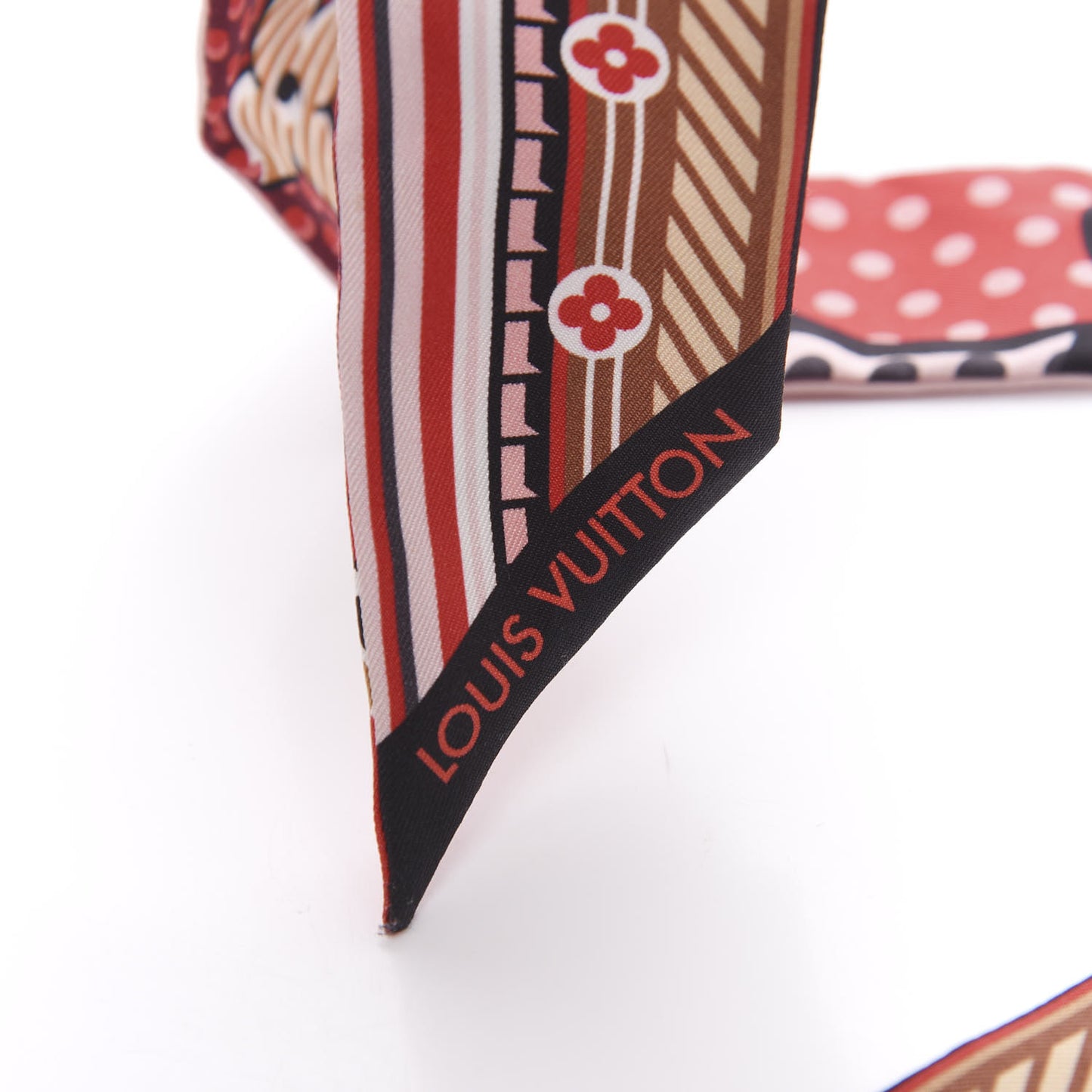 Silk Pop Monogram BB Bandeau Red