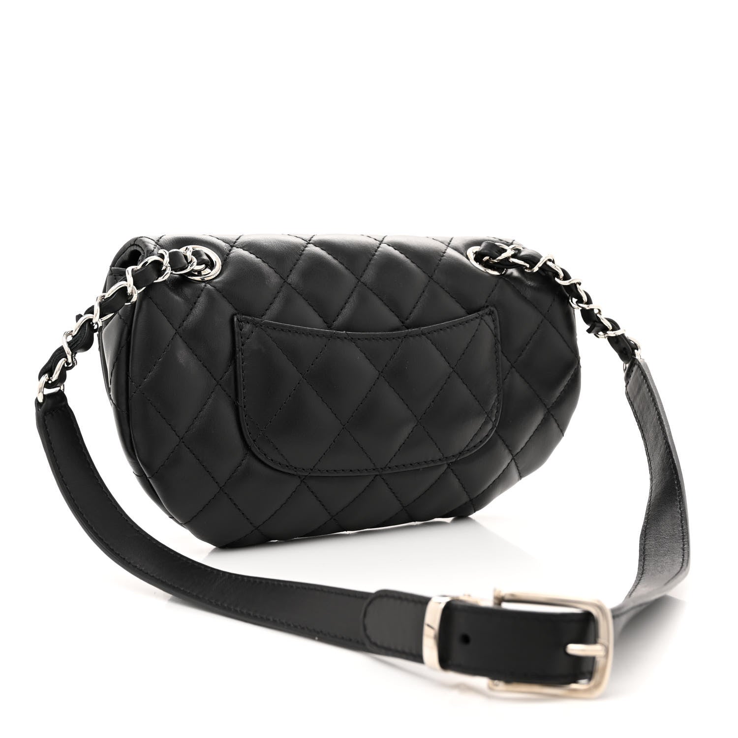 Chanel Calfskin Quilted CC Uniform Flap Belt Bag Black 3 of 10