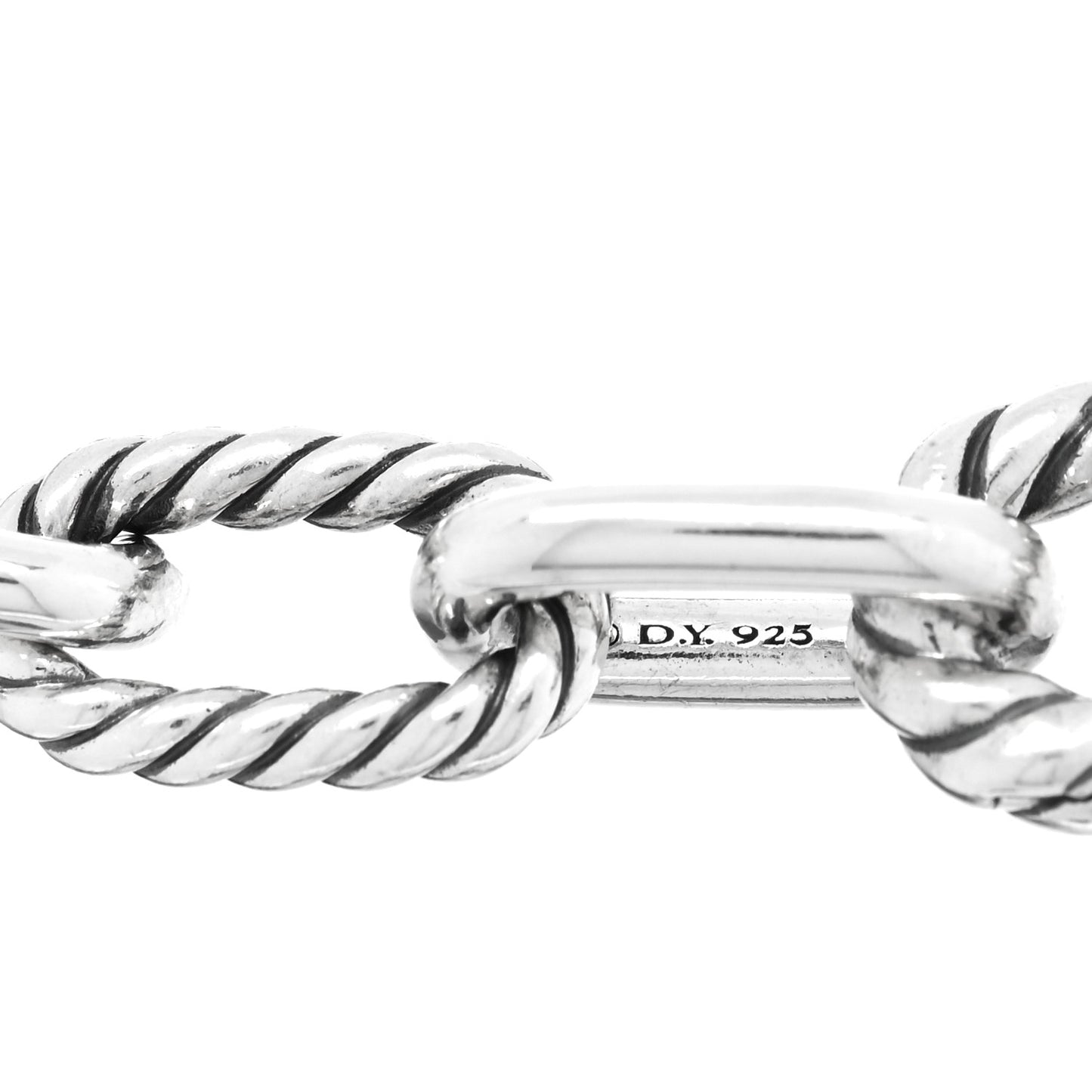 Sterling Silver 18K Yellow Gold 8.5mm Madison Chain Bracelet