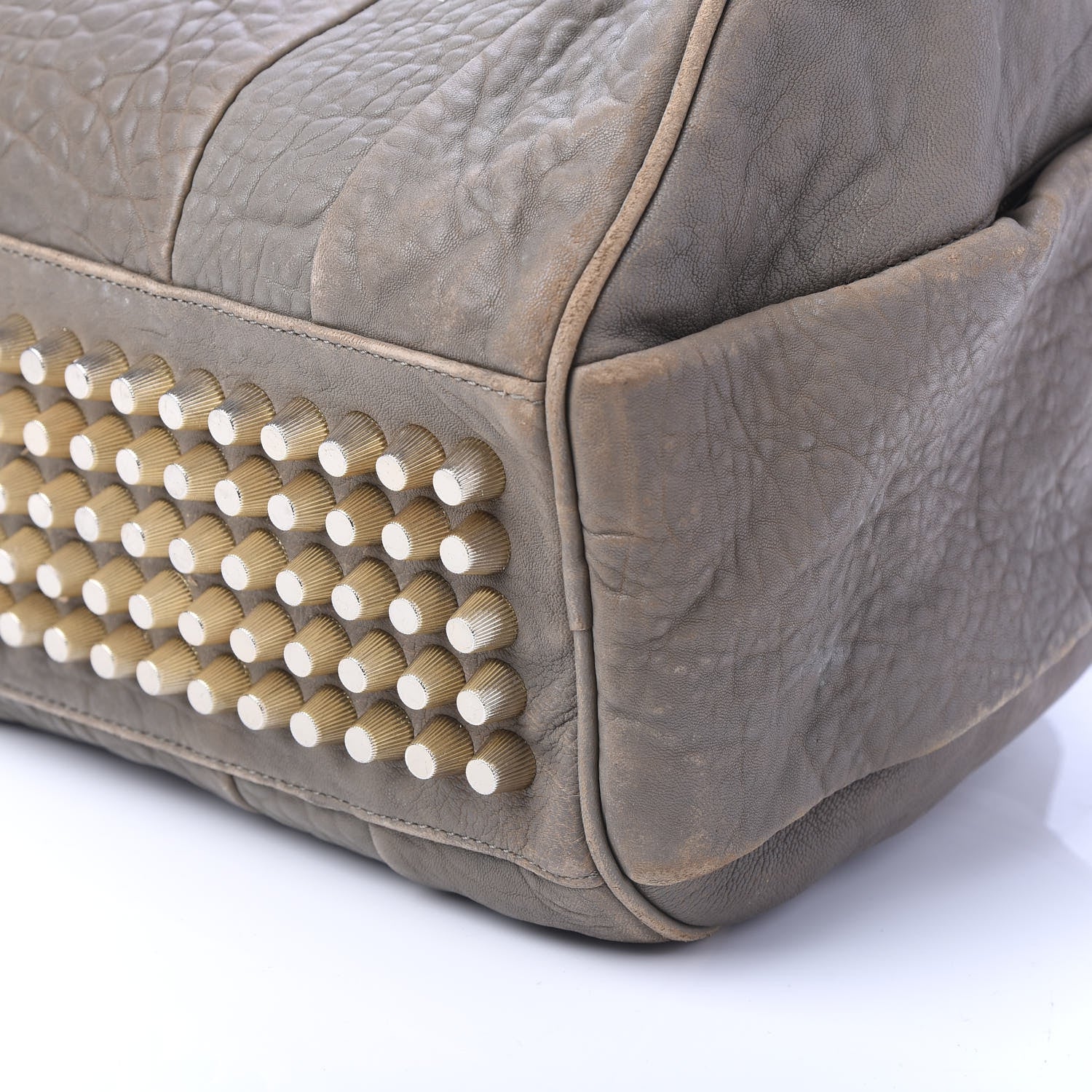 Alexander Wang Pebbled Lambskin Rocco Taupe Gold Hardware 7 of 13