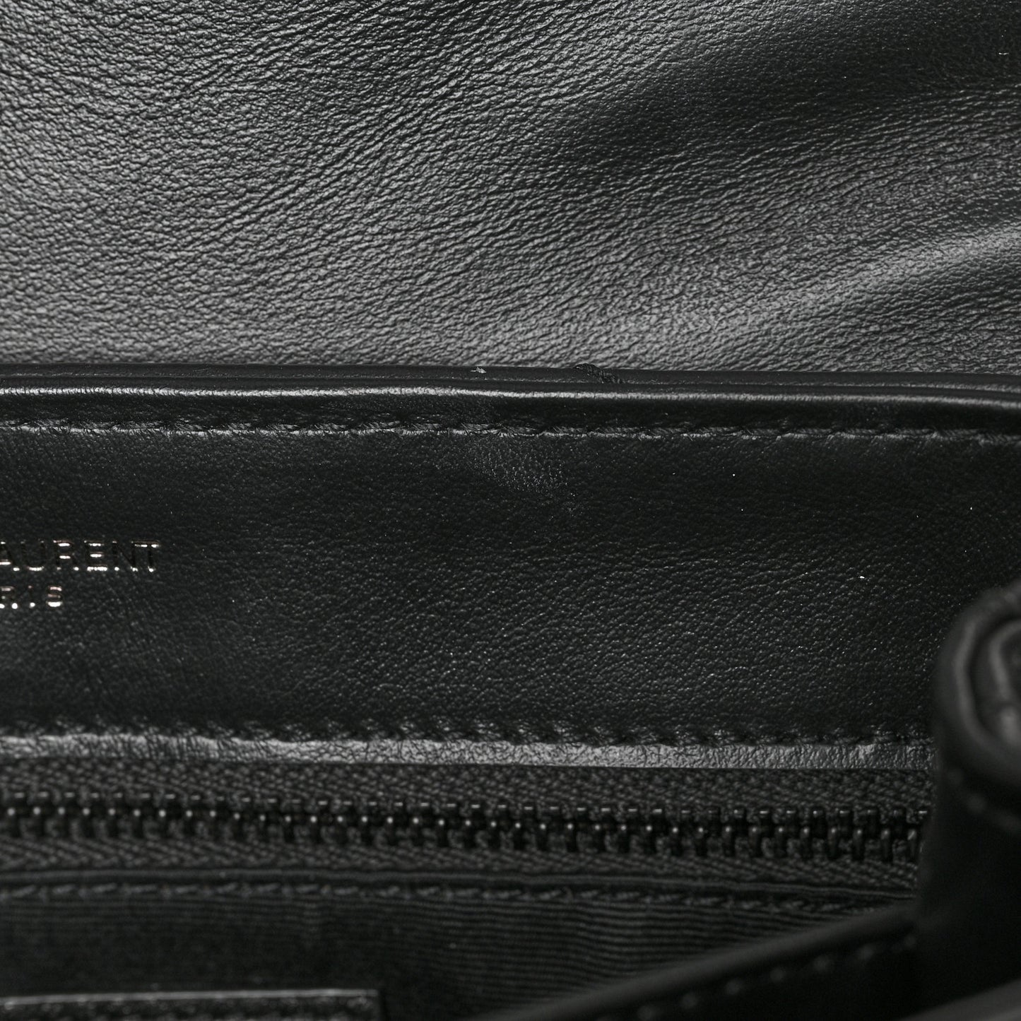 Calfskin Y Quilted Monogram Toy Loulou Crossbody Bag Black