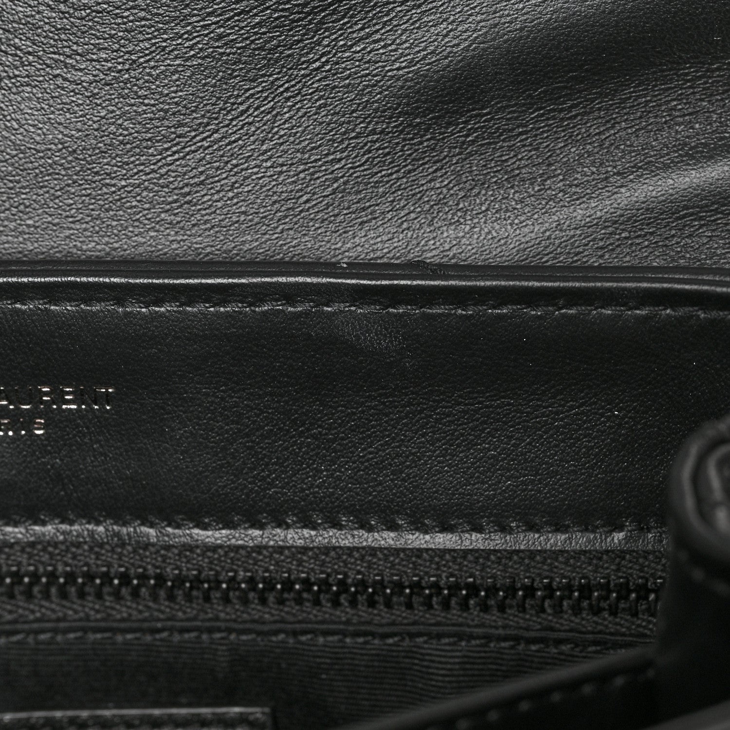 Saint Laurent Calfskin Y Quilted Monogram Toy Loulou Crossbody Bag Black 12 of 12