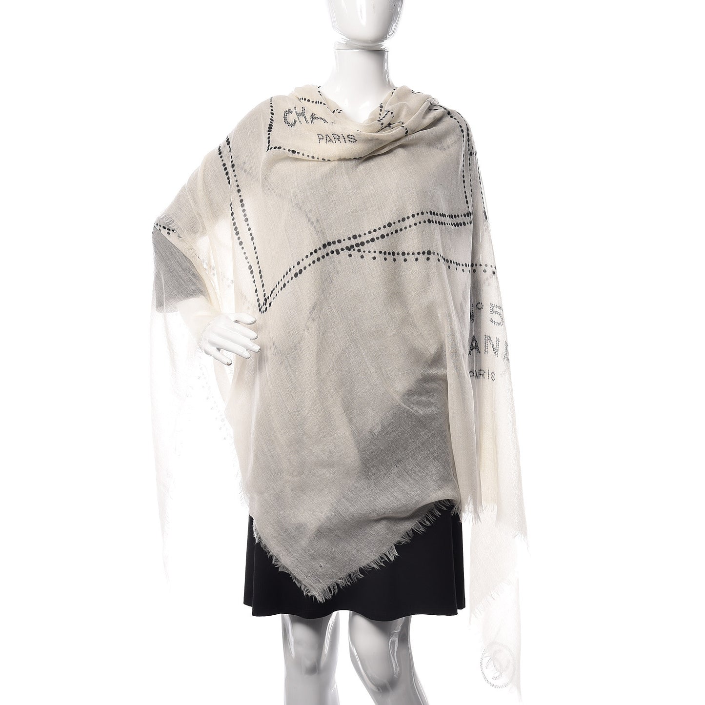 Cashmere No. 5 Scarf White