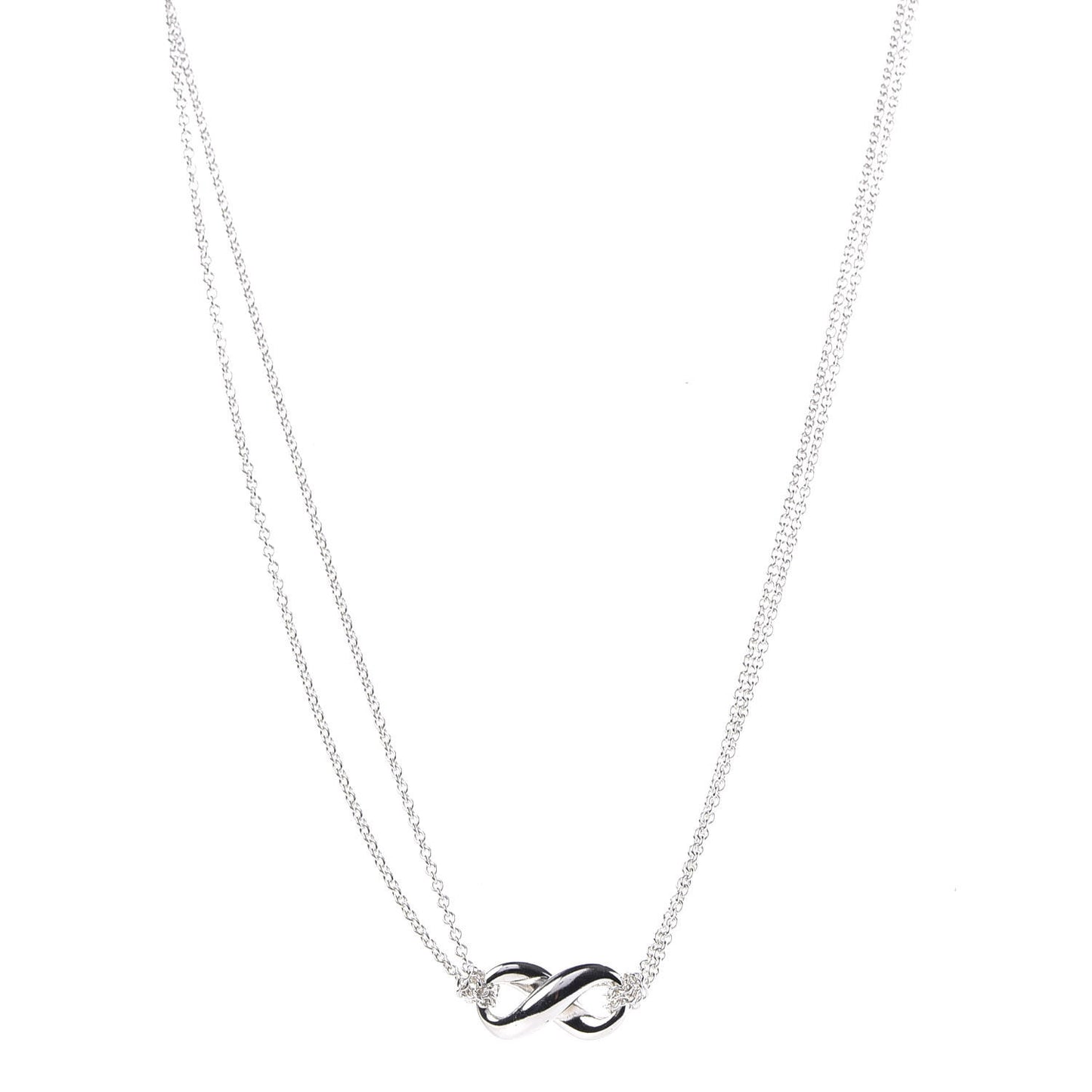 Sterling Silver Figure 8 Pendant Necklace