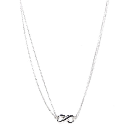 Tiffany Sterling Silver Figure 8 Pendant Necklace 1 of 6