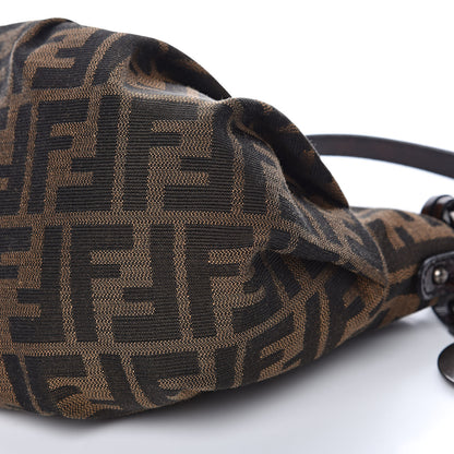 Fendi Zucca Patent Mini Chef Hobo Tobacco 9 of 11