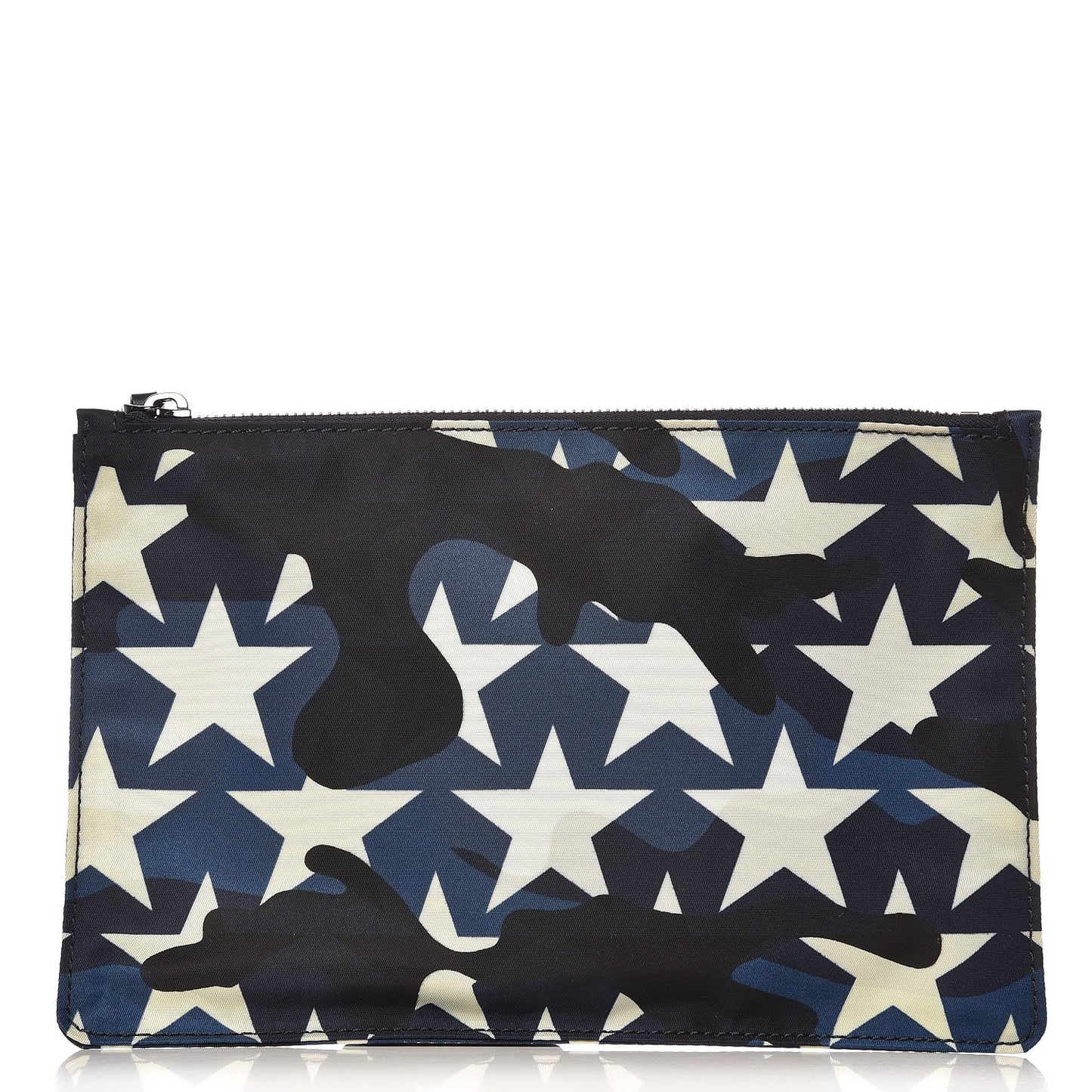 Nylon Camustars Medium Zip Pouch Marine Light Ivory
