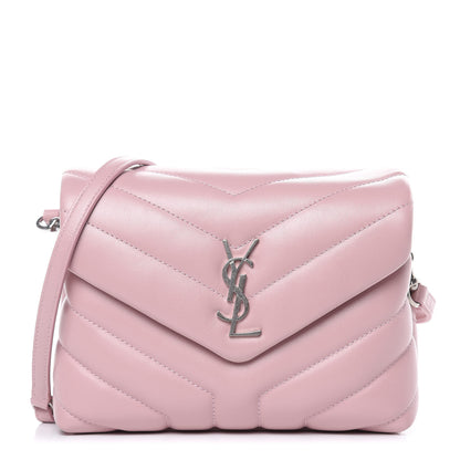 Saint Laurent Calfskin Y Quilted Monogram Toy Loulou Crossbody Bag Tender Pink 1 of 11