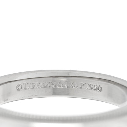 Tiffany Platinum 3mm Together Milgrain Wedding Band Ring 47 4.25 4 of 5