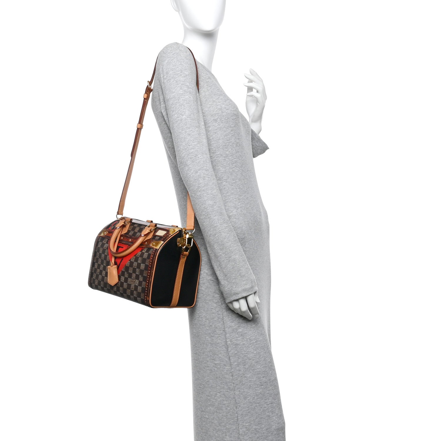 Louis Vuitton Transformed Damier Ebene Time Trunk Speedy