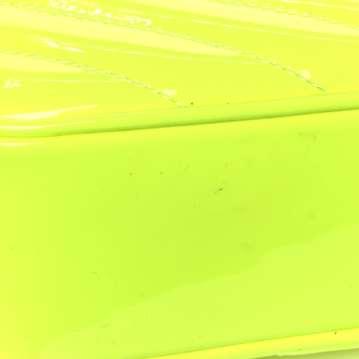 Patent Calfskin Matelasse Monogram Lou Camera Bag Neon Yellow