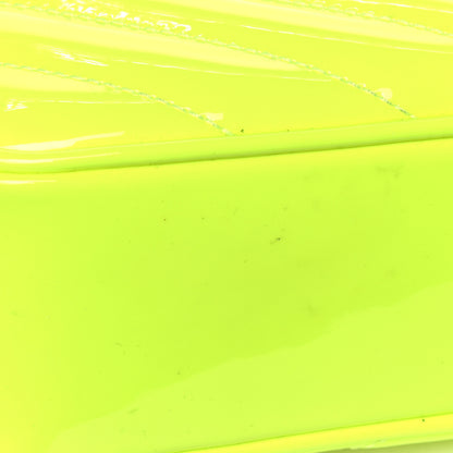 Saint Laurent Patent Calfskin Matelasse Monogram Lou Camera Bag Neon Yellow 6 of 6