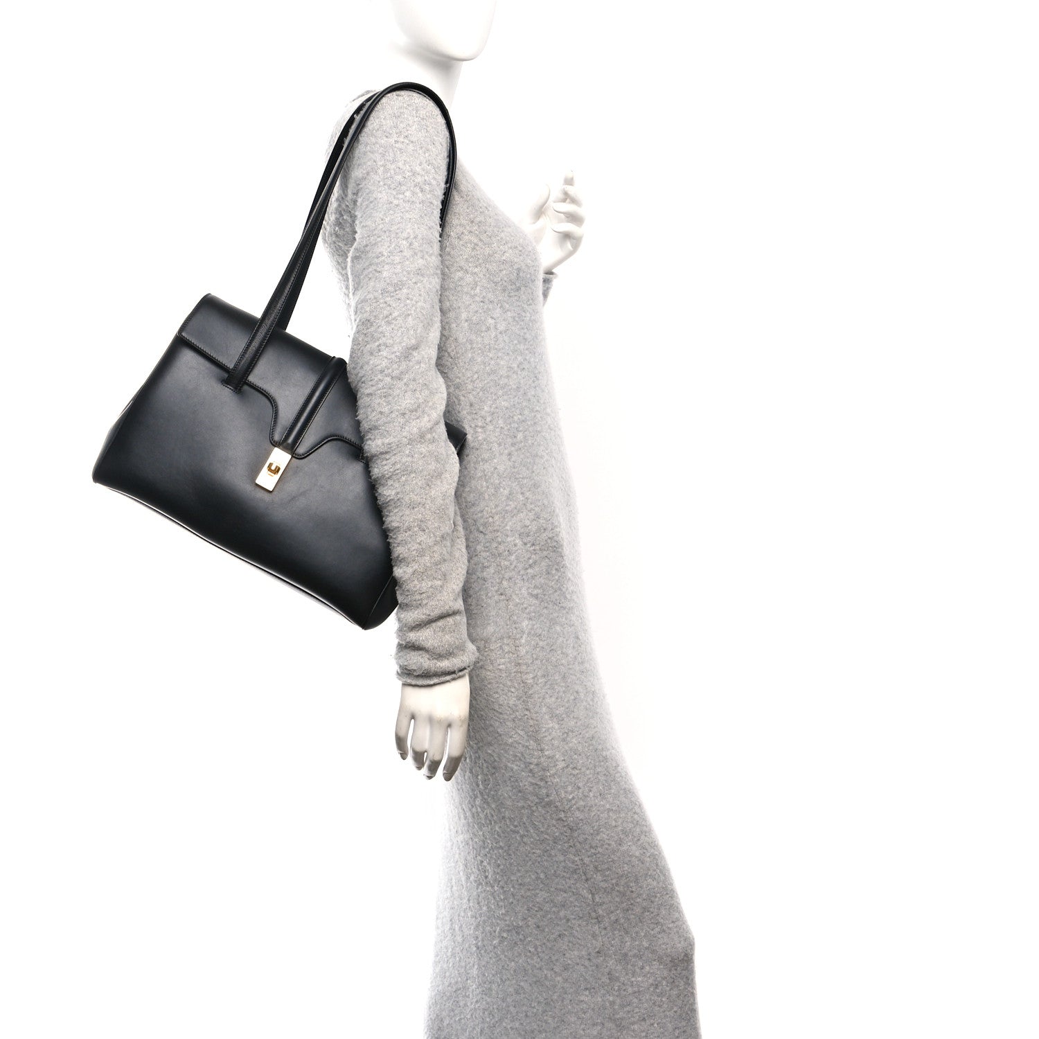 Celine Smooth Calfskin Medium Soft 16 Bag Black 2 of 9