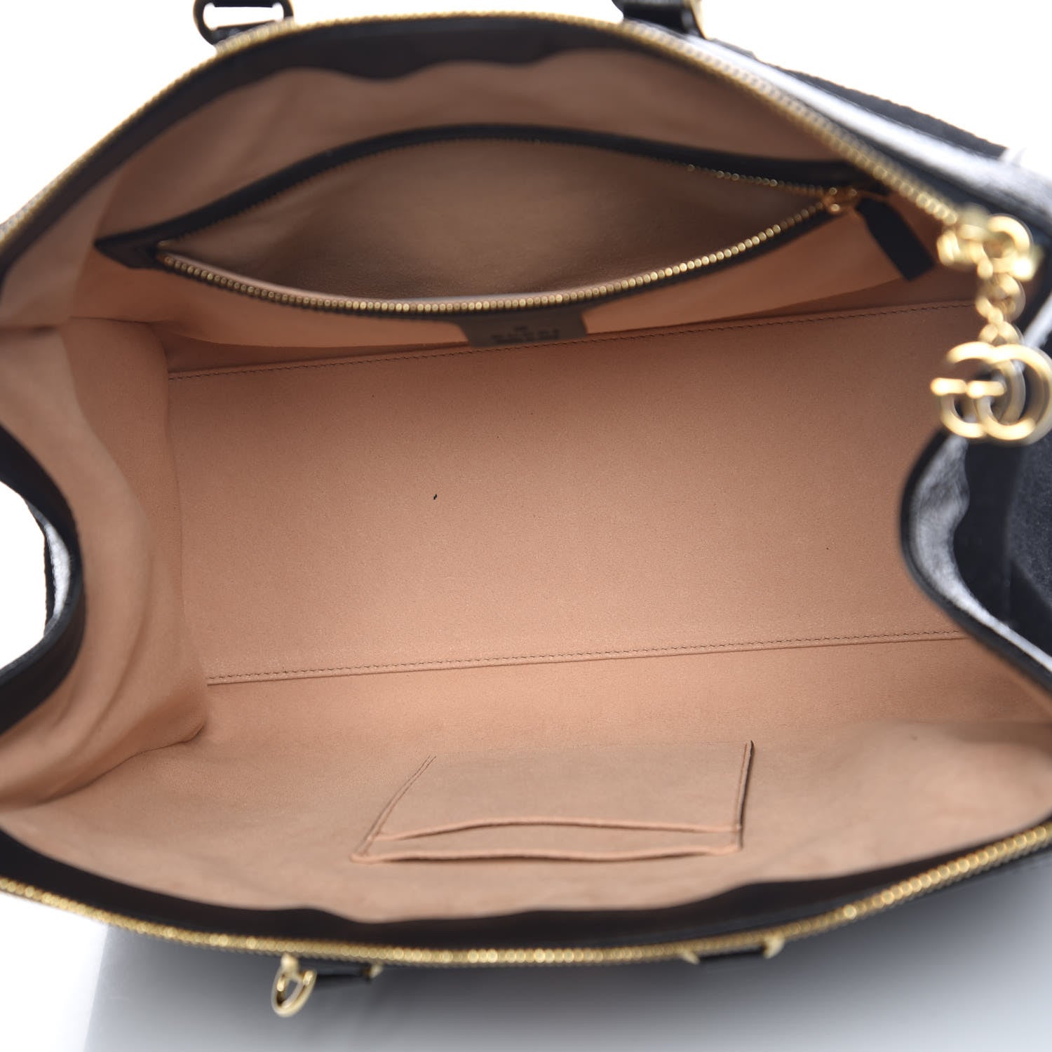 Gucci Suede Patent GG Web Medium Ophidia Tote Bag Black 5 of 12