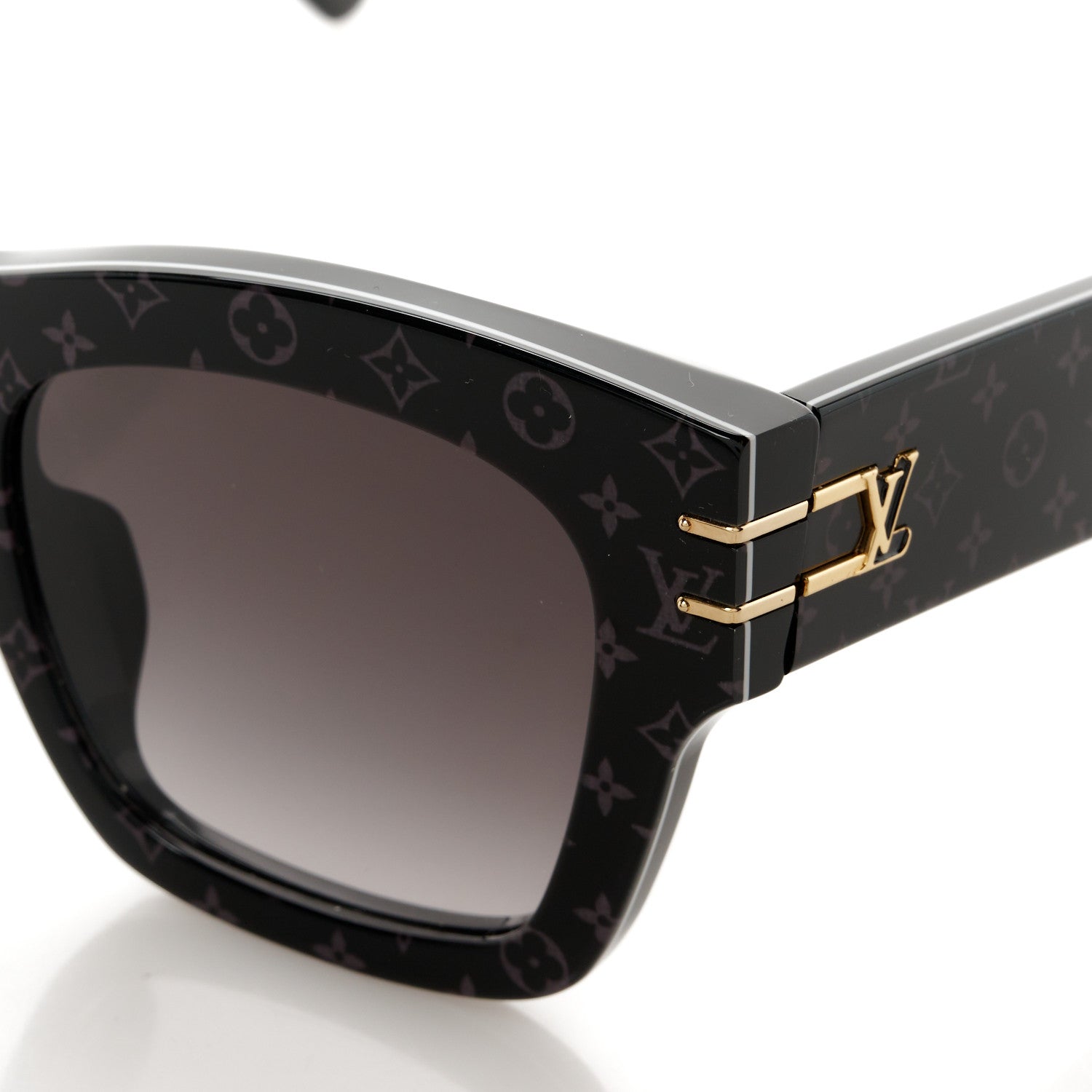 Louis Vuitton Acetate Blade Sunglasses Z1616E Black 7 of 8