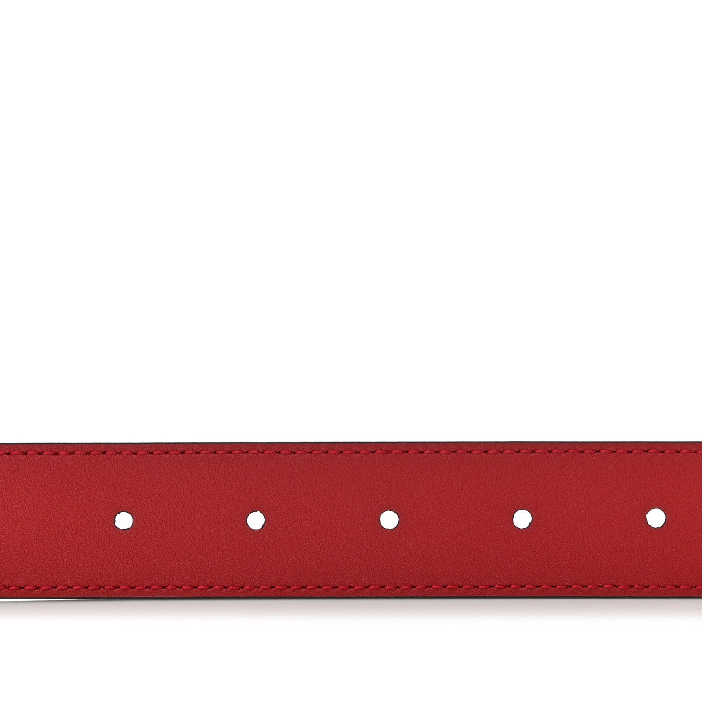 Plutone Calfskin Double G 30mm Belt 80 32 Rosso