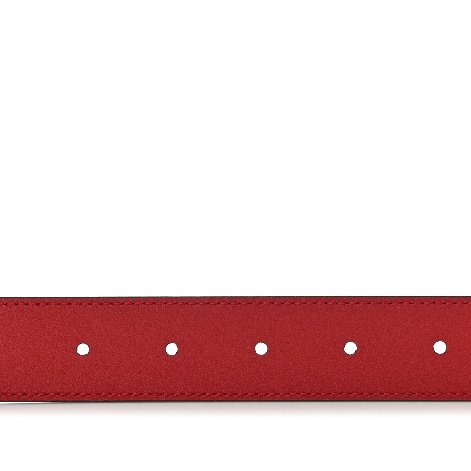 Gucci Plutone Calfskin Double G 30mm Belt 80 32 Rosso 5 of 5