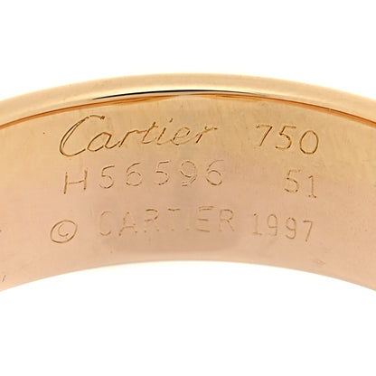 Cartier 18K Pink Yellow White Gold 8mm C De Cartier Ring 51 5.75 4 of 4