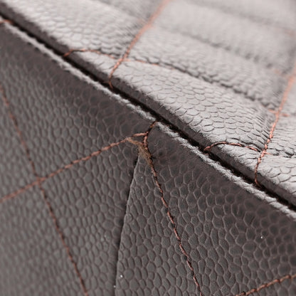 Chanel Caviar Quilted Jumbo Single Flap Brown 11 of 12