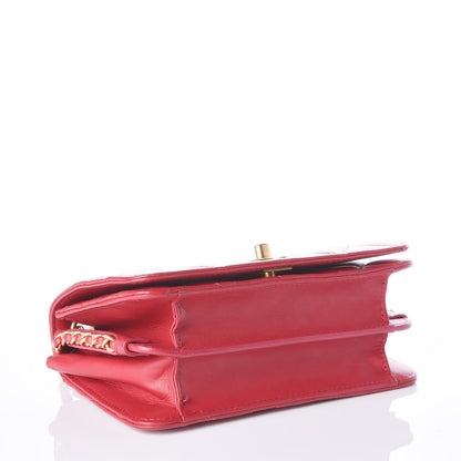 Chanel Lambskin Quilted CC Flap Red 3 of 10