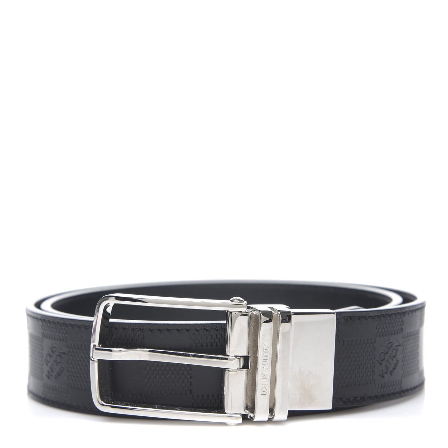 Damier Infini Calfskin Boston 30mm Reversible Belt 85 34 Black