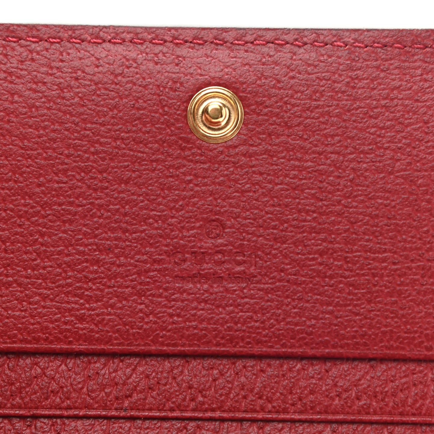 GG Supreme Monogram Flora Web Ophidia Card Case Red