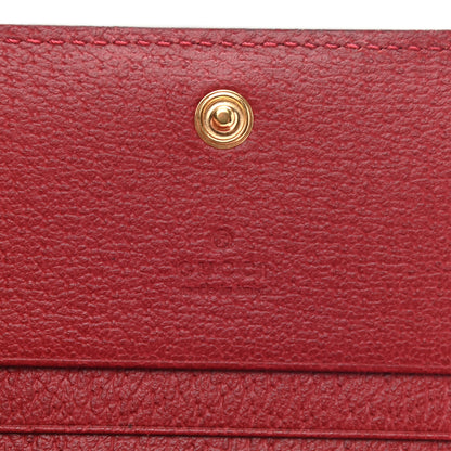 Gucci GG Supreme Monogram Flora Web Ophidia Card Case Red 6 of 9