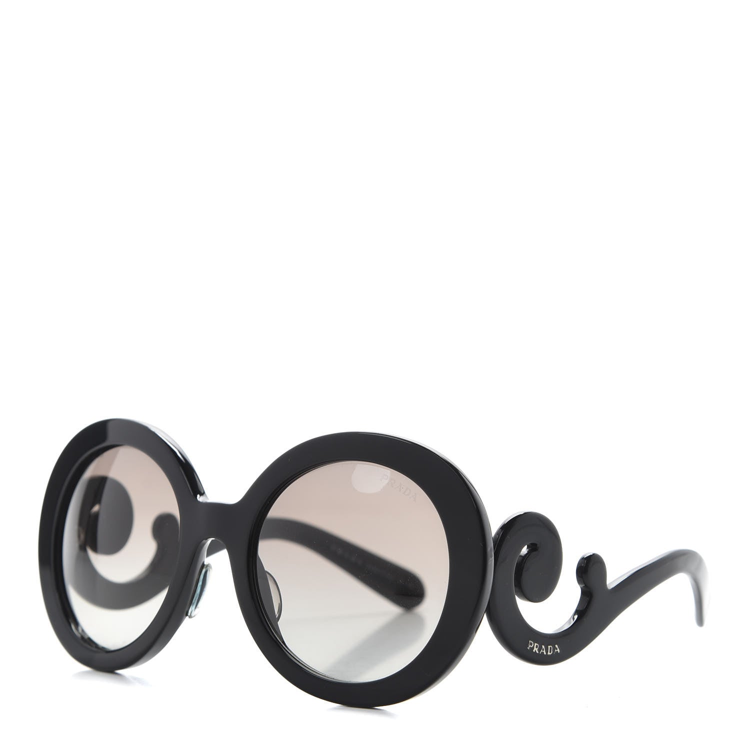 Prada Baroque Sunglasses SPR 27N Black 1 of 7
