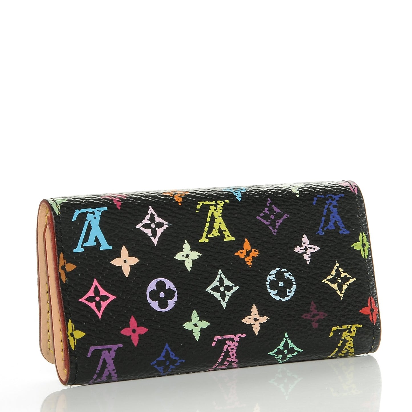 Monogram Multicolor Multicles 4 Key Holder Black