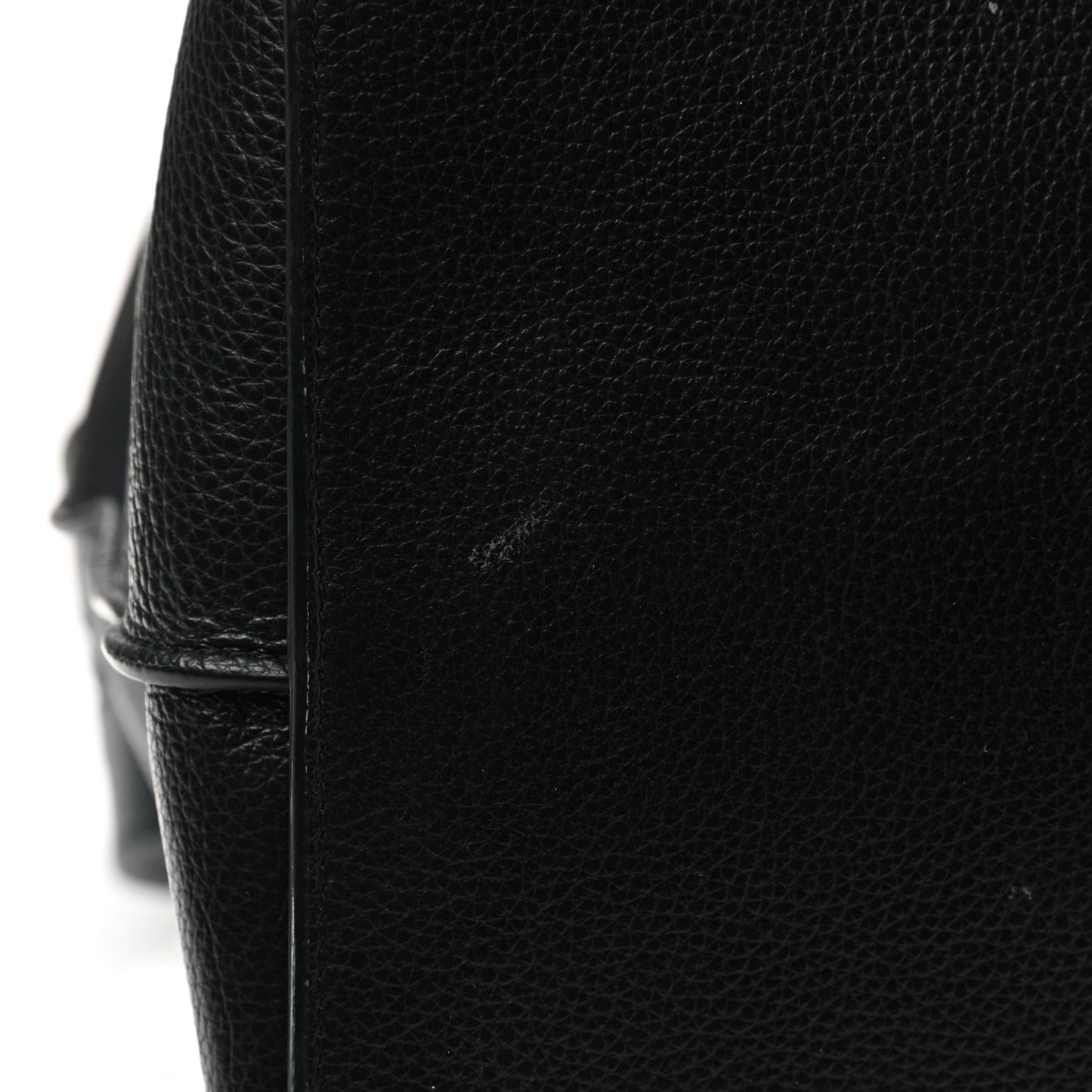 Grained Calfskin Neo Classic Black Hardware Large Top Handle Bag Black