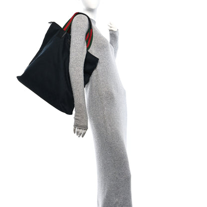 Gucci GG Monogram Large Web Handle Vertical Tote Black 3 of 10