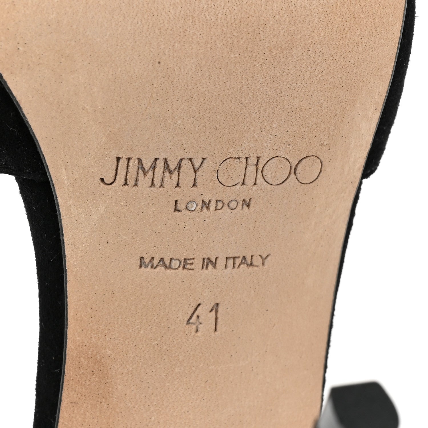 Jimmy Choo Suede Crystal Saeda 100 Pumps 41 Black 7 of 8