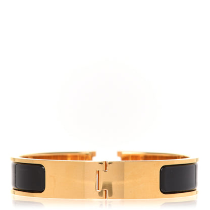 Hermes Enamel Narrow Clic Clac H Bracelet PM Black 3 of 7