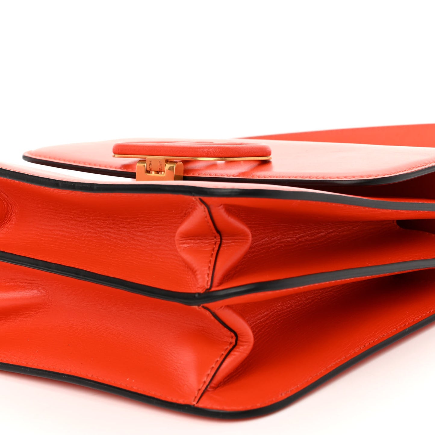 Calfskin Large VSling Shoulder Bag Goldfish