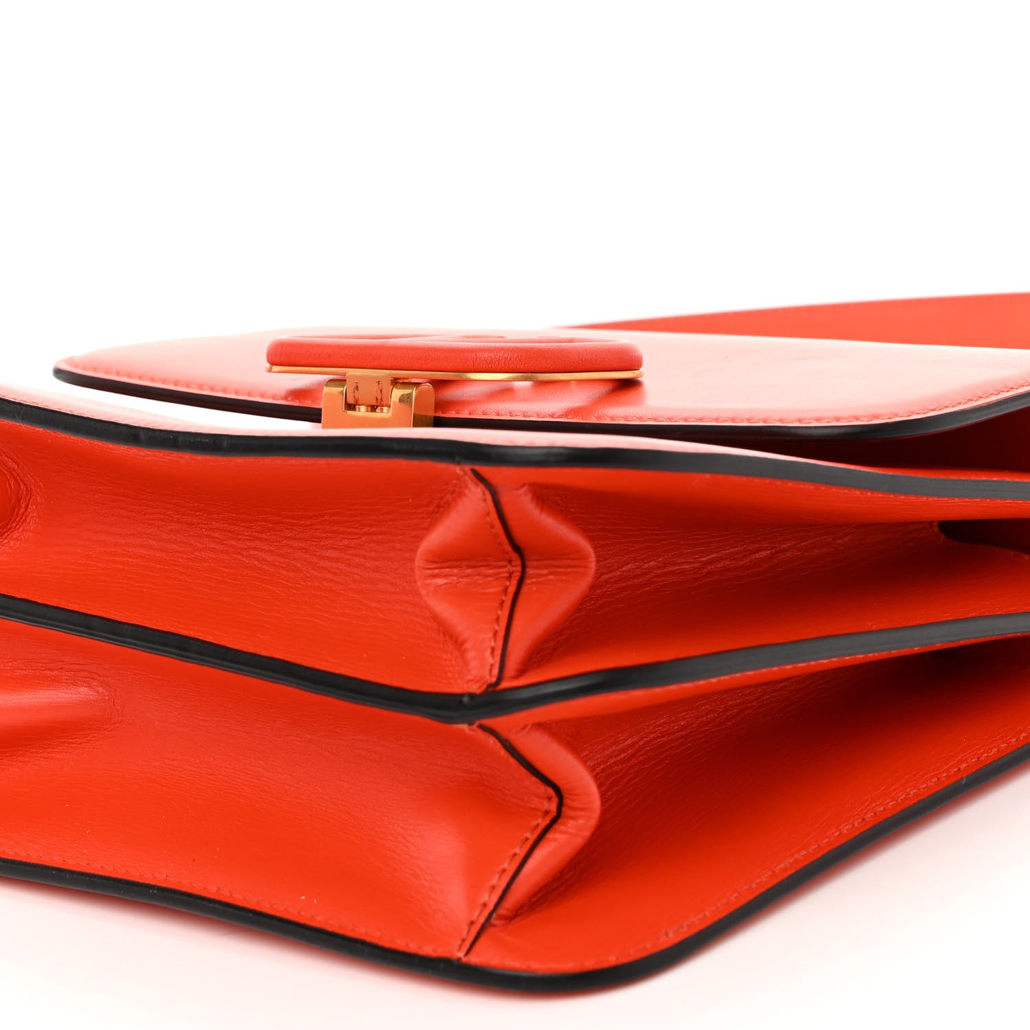 Valentino Garavani Calfskin Large VSling Shoulder Bag Goldfish 9 of 10