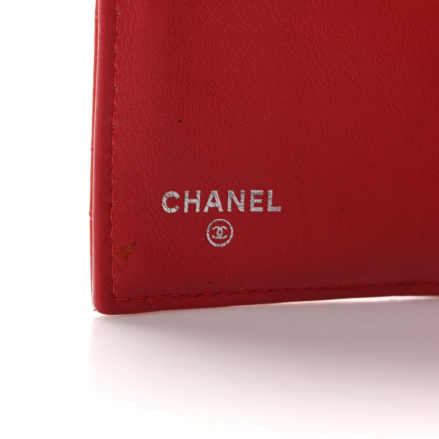 Chanel Patent Quilted Large Flap Wallet Coral 6 of 11
