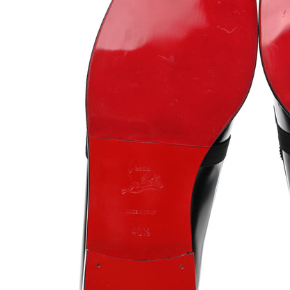 Christian Louboutin Calfskin Abrasivato Regalito Loafers 40.5 Black 6 of 10