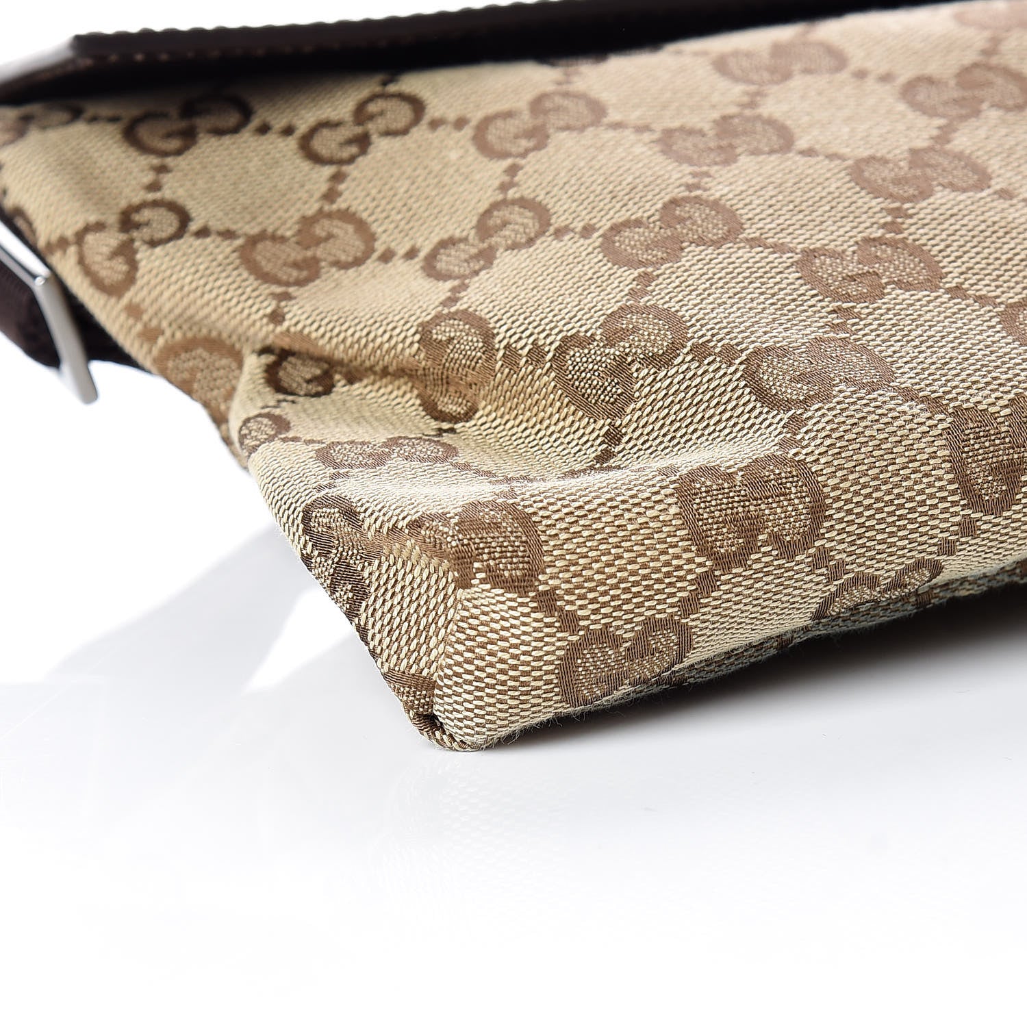 Gucci GG Monogram Double Pocket Belt Bag Dark Brown 5 of 17