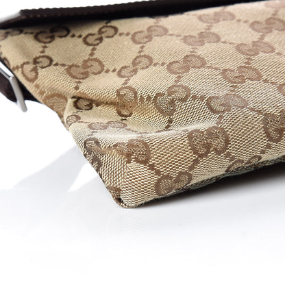 Gucci GG Monogram Double Pocket Belt Bag Dark Brown 5 of 17