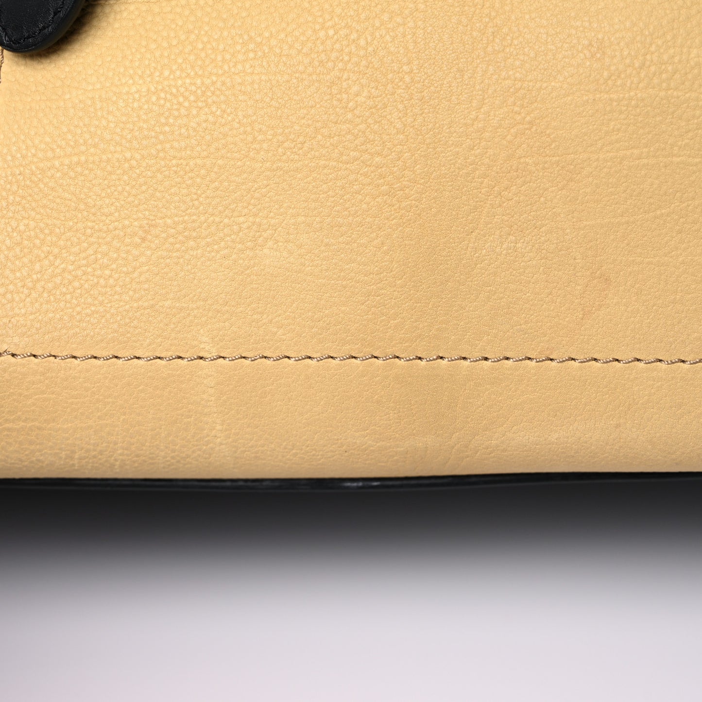 Velluto Calfskin Tri-Color Mini Luggage Vanilla