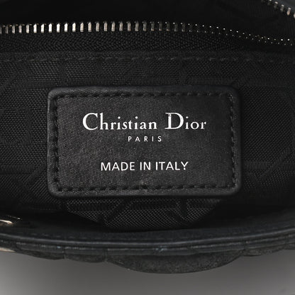 Christian Dior Metallic Calfskin Cannage Mini Lady Dior Black 5 of 11