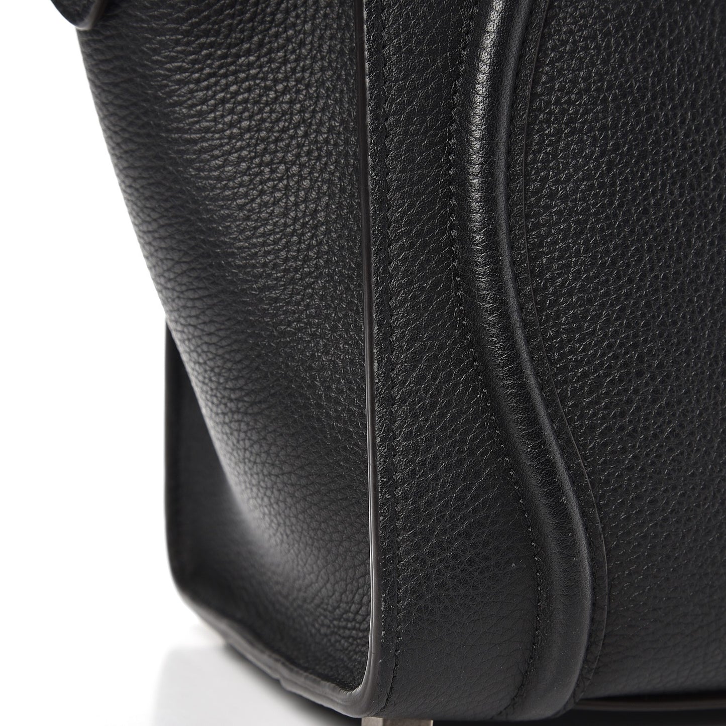 Drummed Calfskin Micro Luggage Black